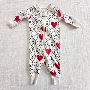 Hanna Andersson "loved" Print 2-way Zip Sleeper VGUC 0-3mo